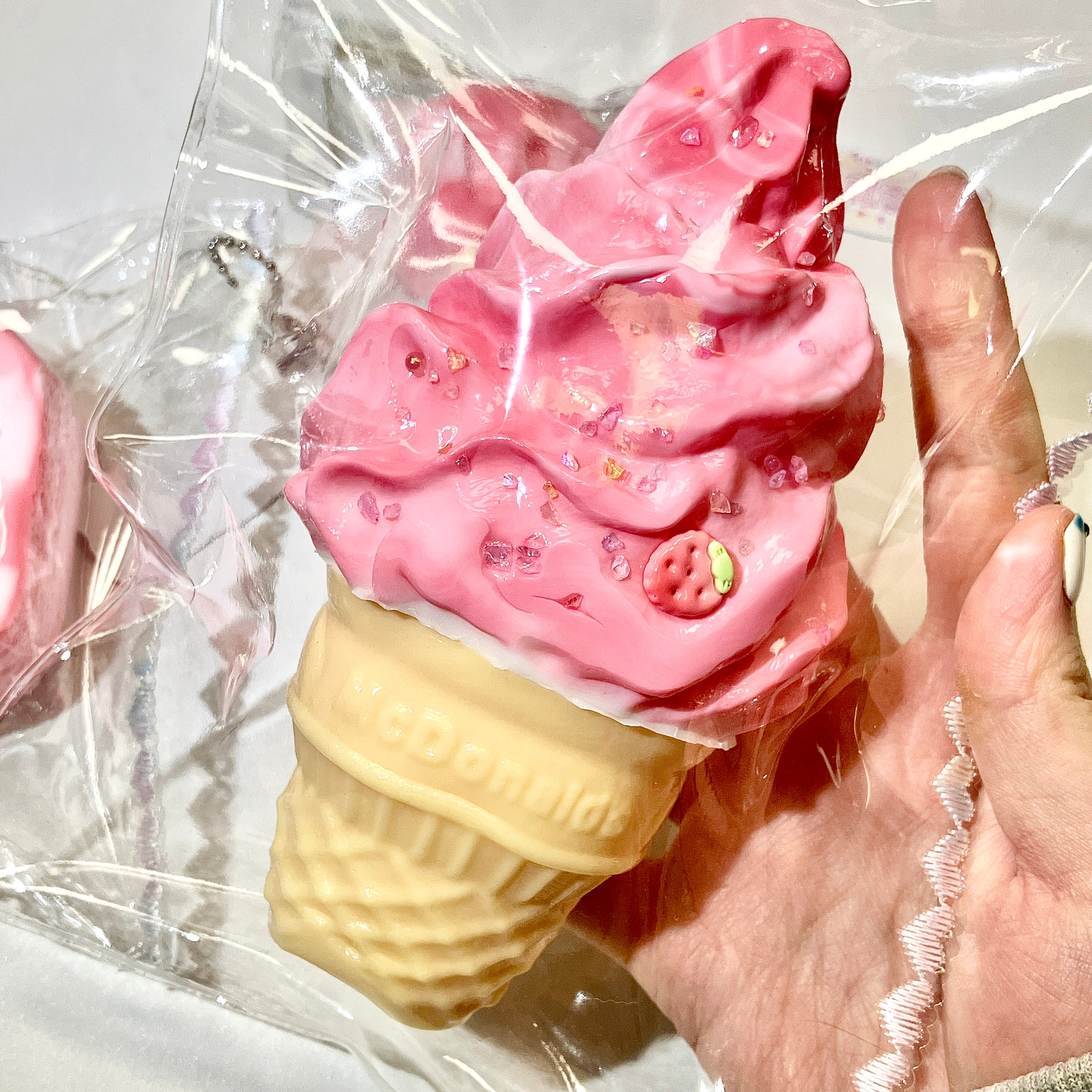 専用❤みかん＊もちふわ❤ヘアドライタオル❤アイスクリーム＊ピンク❤ もちふわシリーズ」アイスクリーム – にゃんでも屋