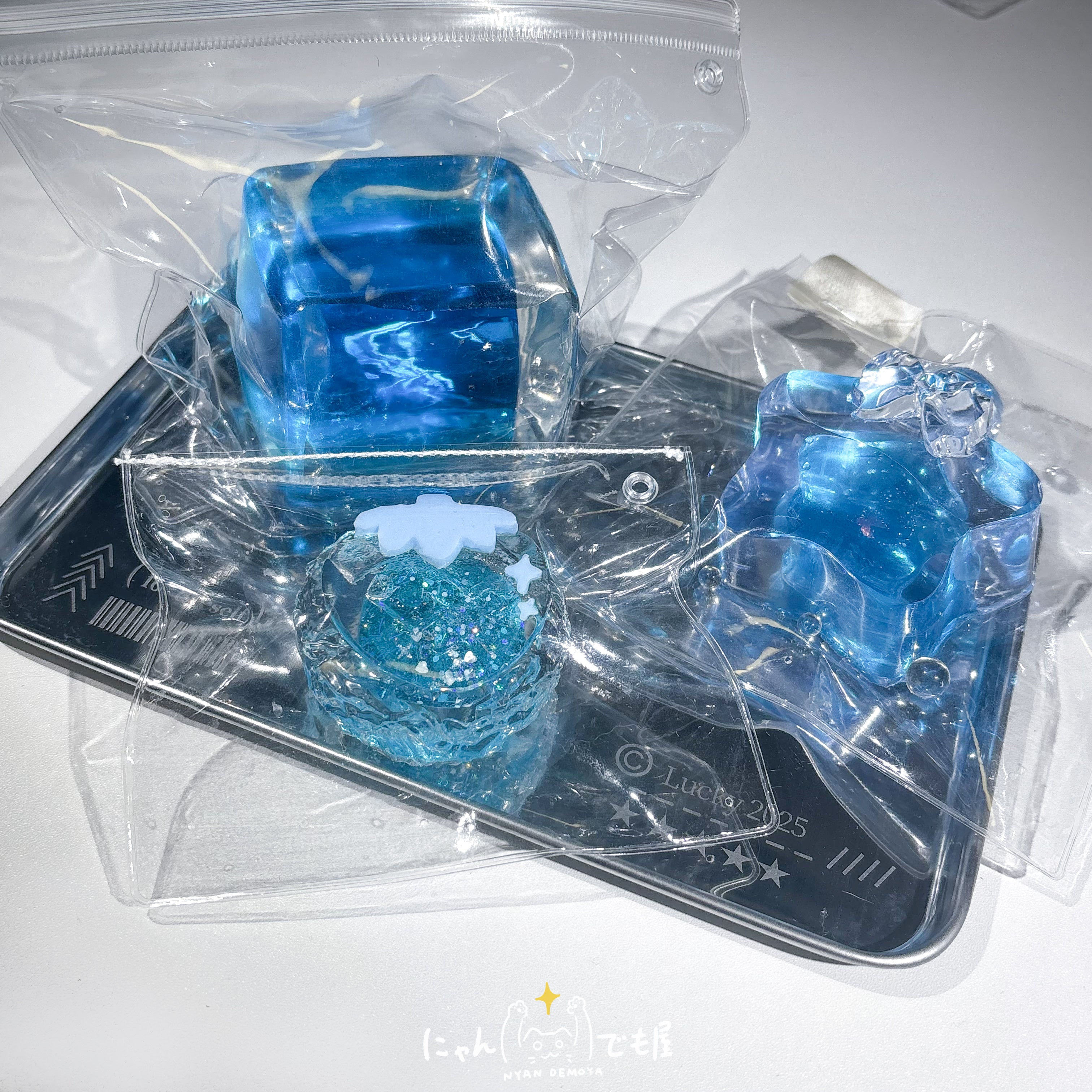 スクイーズセット　にゃんでも屋 スクイーズセット にゃんでも屋 にゃんでも屋 クリア スクイーズ5点